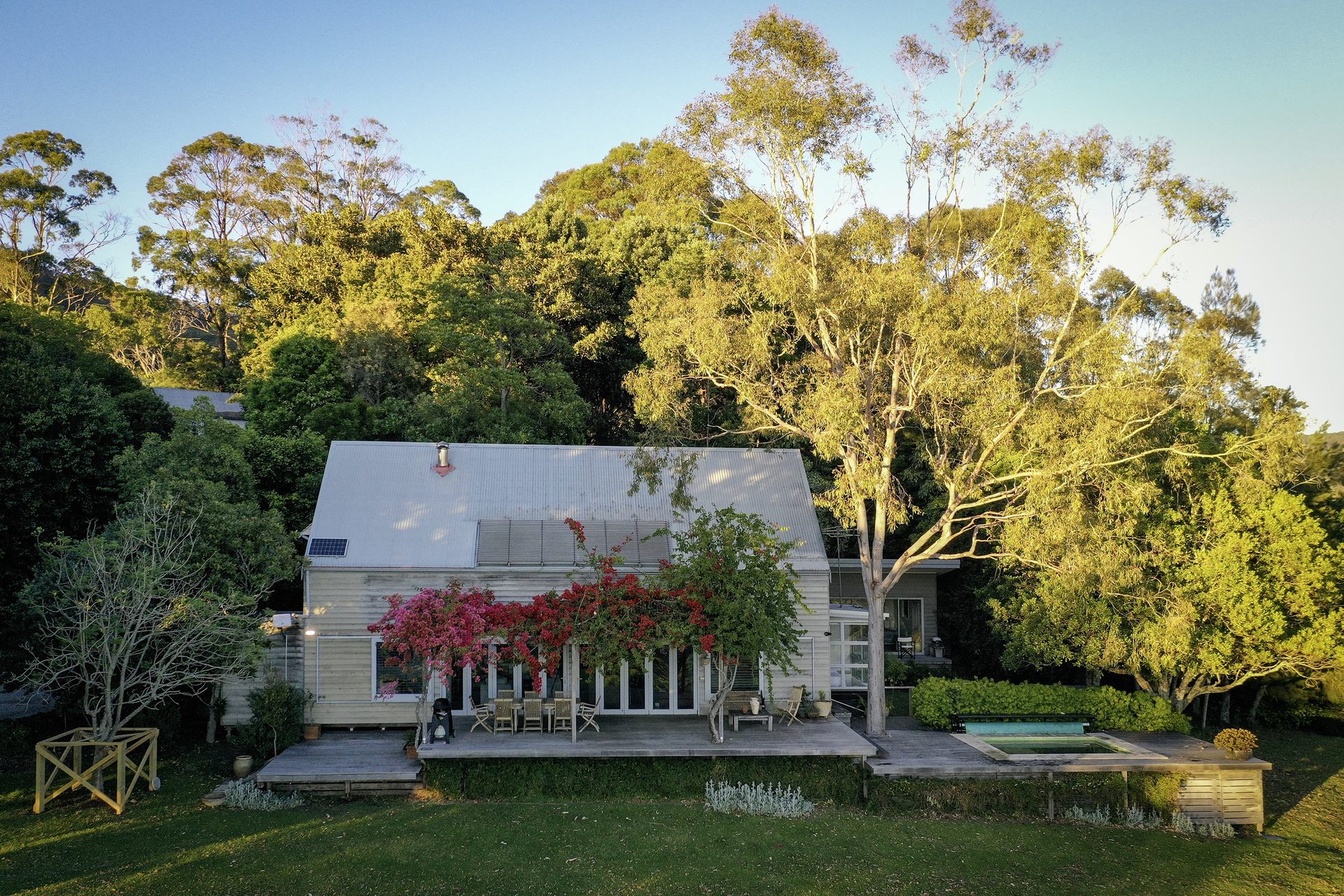 House exterior with garden